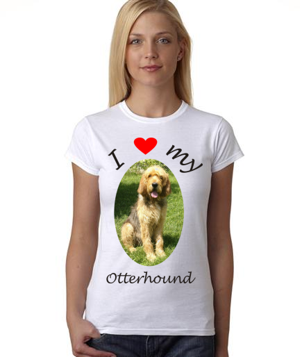 Dogs - I Heart My Otterhound on Womans Shirt
